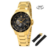Maserati Automatic Black Dial Gold Stainless Steel Strap Men Watch R8823140003