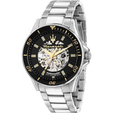 Maserati Sfida Black Dial Men's Watch - Skeleton Dial | R8823140014