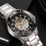 Maserati Sfida Black Dial Men's Watch - Skeleton Dial | R8823140014