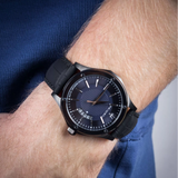 Maserati Circuito Navy Blue Dial Leather Strap Men's Watch -  Date Display | R8851127002