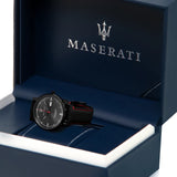 Maserati Eleganza Black Leather Strap Men Watch R8851130001