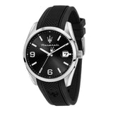 Maserati Attrazione Black Silicone Men's Watch - Date Display | R8851151010