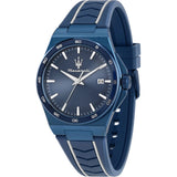 Maserati Velocita Blue Silicone Strap Men's Watch R8851153005