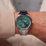 Maserati Competizione Green Dial Stainless Steel Strap Men's Watch - Chronograph | R8853100044