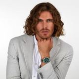 Maserati Competizione Green Dial Stainless Steel Strap Men's Watch - Chronograph | R8853100044