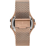 Maserati Potenza Black Dial Rose Gold Milanese Strap Men Watch R8853108009