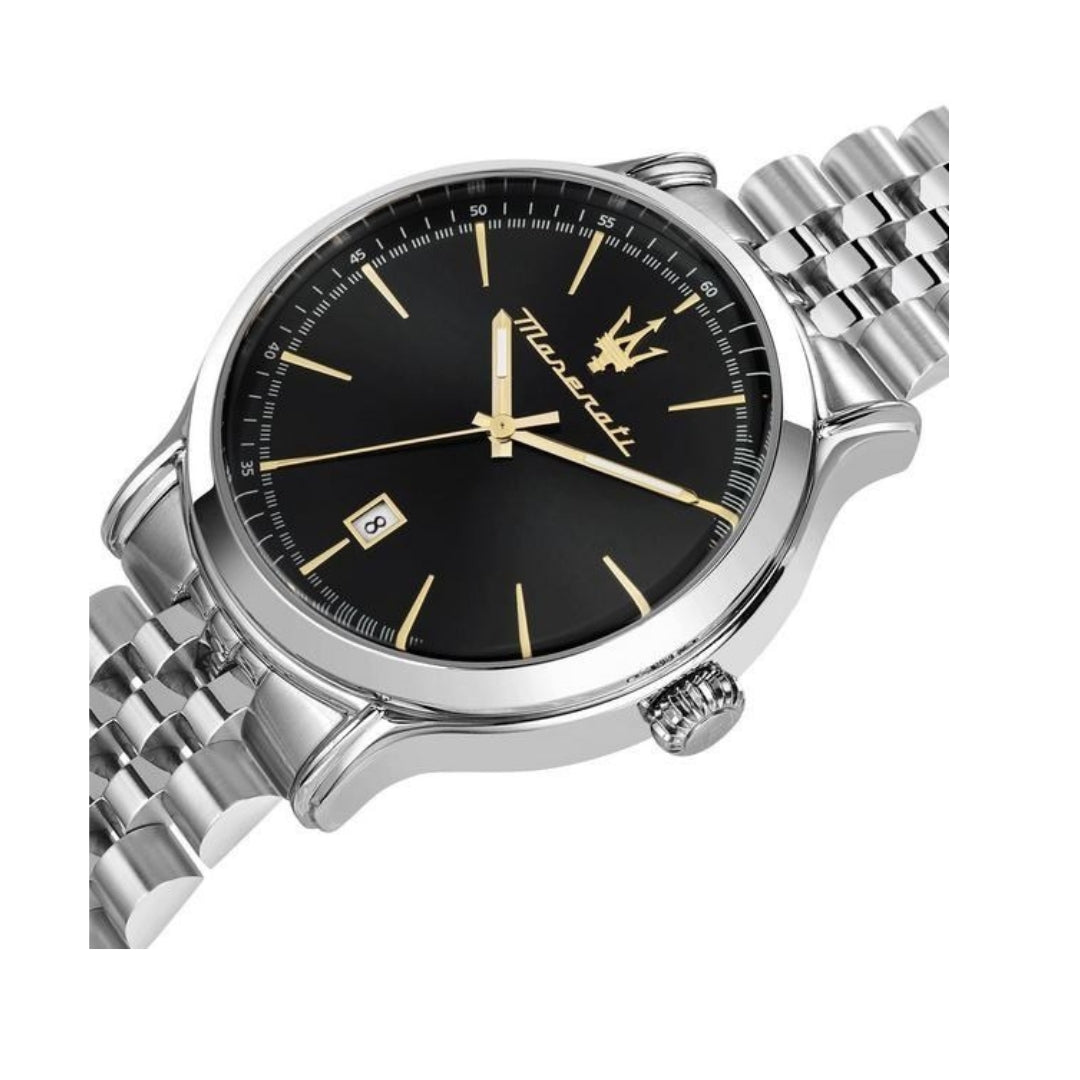 Maserati Epoca Black Dial Unisex Watch - Date Display | R8853118523