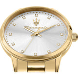 Maserati Royale Silver Dial And Gold Stainless Steel Strap Women Watch R8853147503