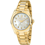 Maserati Velocitá Gold Stainless Steel Strap Women Watch R8853152502