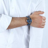 Maserati Epoca Blue Dial Leather Strap Men Watch R8871618013
