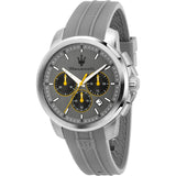 Maserati Successo Grey Rubber Men's Watch - Chronograph | R8871621043