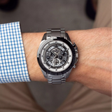 Maserati Traguardo Black Dial Stainless Steel Strap Men's Watch - Chronograph | R8873612059