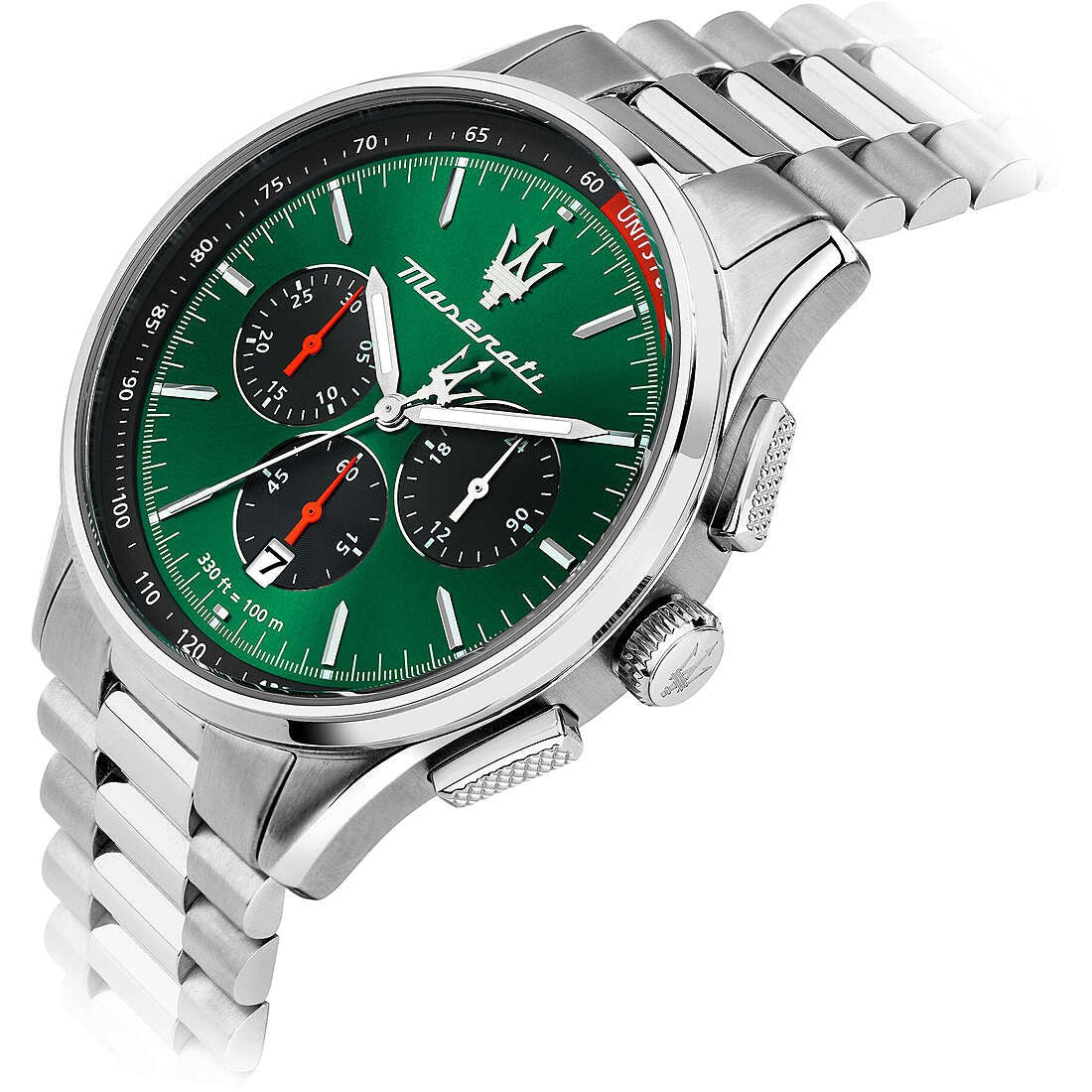 Maserati Sorpasso Green Dial Men's Watch - Chronograph | R8873624002