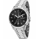 Maserati Sorpasso Black Dial Stainless Steel Men's Watch - Multifunction | R8873624007