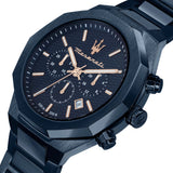 Maserati Stile Blue Stainless Steel Strap Men's Watch - Chronograph | R8873642008