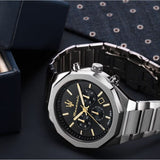 Maserati Stile Chronograph Silver Stainless Steel Strap Men Watch R8873642010