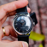Orient Bambino Version 7 Black Leather Strap Men Watch RA-AC0M02B30B