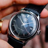 Orient Bambino Version 7 Black Leather Strap Men Watch RA-AC0M02B30B