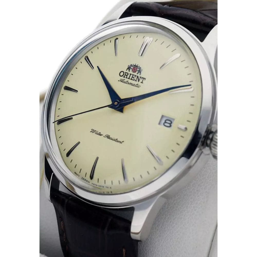 Orient Classic Rectangular Reverse Orient Classic Automatic Brown Leather Strap Men Watch RA-AC0M04Y10B ...