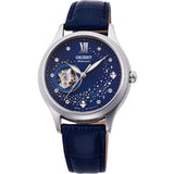 Orient Blue Dial Leather Strap Women Watch RA-AG0018L10B