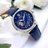 Orient Blue Dial Leather Strap Women Watch RA-AG0018L10B