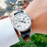 Orient Stainless Steel Japanese Automatic Hand Winding Leather Men's Watch RA-AK0008S10B