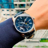 Orient Monophase Blue Dial Leather Strap Unisex Watch RA-AK0011D10B