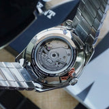 Orient Moon Phase Black Dial Silver Stainless Steel Strap Unisex Watch RA-AK0307B10B