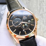 Orient Automatic Black Dial Leather Strap Men Watch RA-AK0309B10B