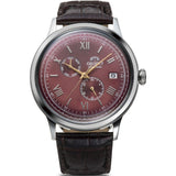 Orient Bambino Automatic GMT Brown Leather Strap Men’s Watch RA-AK0705R30B