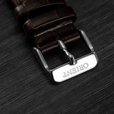 Orient Bambino Brown Leather Strap Men Watch RA-AP0003S30B