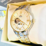 Orient Automatic White Dial Two-Tone Stainless Steel Strap Men Watch RA-AS0007S10B