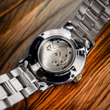 Orient Open Heart Two-Tone Stainless Steel Strap Men Watch RA-AS0007S30B