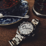 Orient Star Silver Stainless Steel Strap Men Watch RE-AT0107S00B