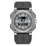Infantry Revolution Series The Dual Timer (Grey) Silicone Strap Men Watch REVO-AD-01-V2