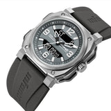 Infantry Revolution Series The Dual Timer (Grey) Silicone Strap Men Watch REVO-AD-01-V2