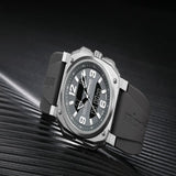 Infantry Revolution Series The Dual Timer (Grey) Silicone Strap Men Watch REVO-AD-01-V2