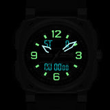 Infantry Revolution Series The Dual Timer (Grey) Silicone Strap Men Watch REVO-AD-01-V2