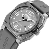 Infantry Revolution Series The Autopilot Grey Silicone Strap Men Watch REVO-AUTO-04-V2