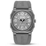 Infantry Revolution Series The Autopilot Grey Silicone Strap Men Watch REVO-AUTO-04-V2