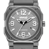 Infantry Revolution Series The Autopilot Grey Silicone Strap Men Watch REVO-AUTO-04-V2