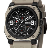 Infantry Revolution Series The Chrono Mater Dessert Silicone Strap Men Watch REVO-CHR-03-V3