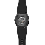 Infantry Revolution The Skeleton Black Silicone Strap Men Watch REVO-SKL-02-V2
