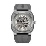 Infantry Revolution Series The Skeleton Grey Silicone Strap Men Watch REVO-SKL-04-V2