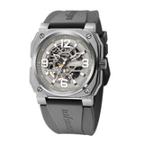 Infantry Revolution Series The Skeleton Grey Silicone Strap Men Watch REVO-SKL-04-V2