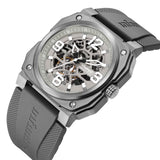 Infantry Revolution Series The Skeleton Grey Silicone Strap Men Watch REVO-SKL-04-V2