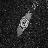 Infantry Revolution Series The Skeleton Grey Silicone Strap Men Watch REVO-SKL-04-V2