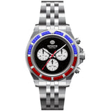 INFINITIE GORGEOUS BLACK DIAL SILVER STEEL WATCH RM-D3-06