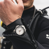 Ratio Free Diver Silver Stainless Steel Strap Men's Watch RTF047