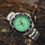 Ratio Free Diver Silver Stainless Steel Strap Men's Watch RTF049